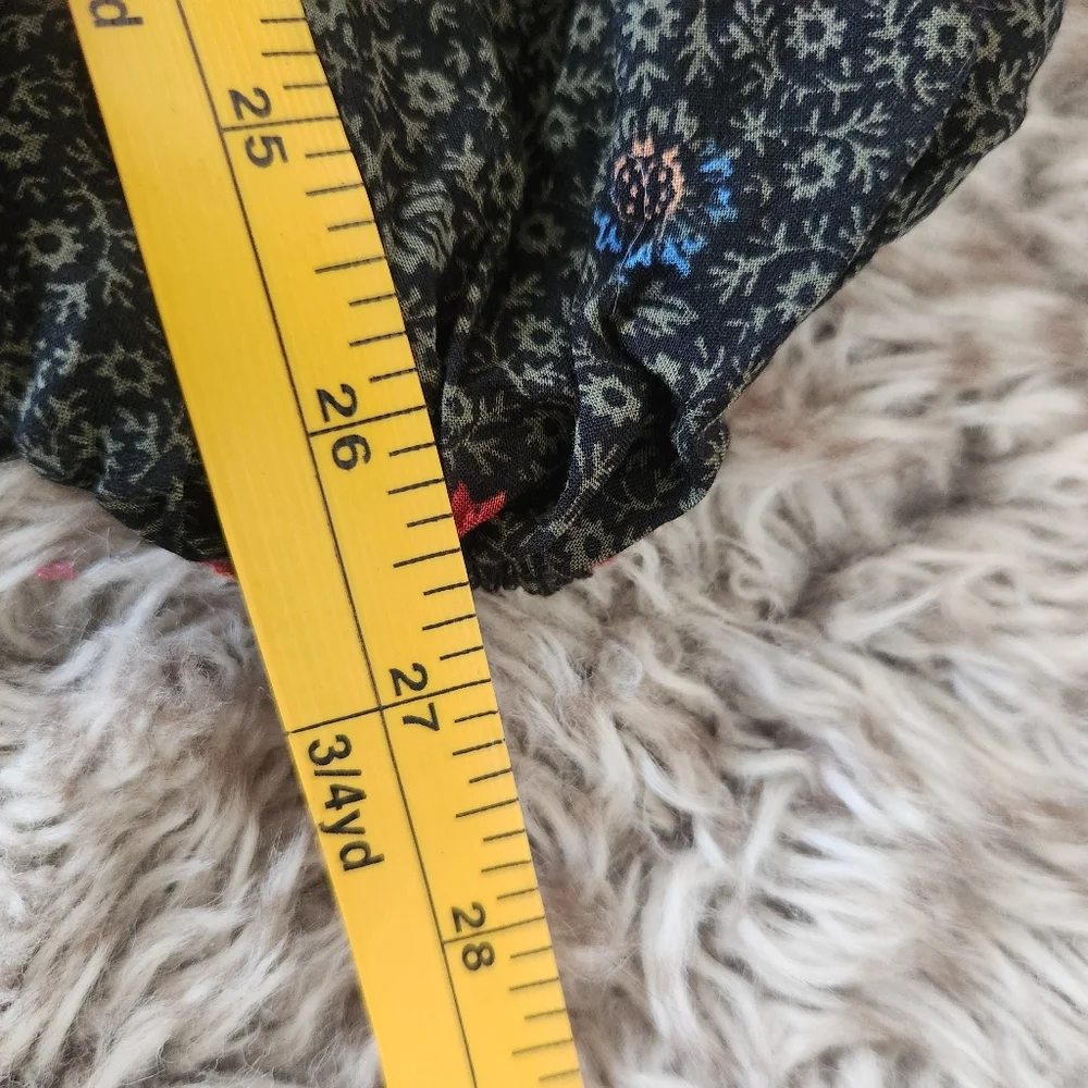 Free People Tried And True Maxi Dress Green Floral‎ Print Women's